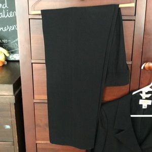 Black side zip pants